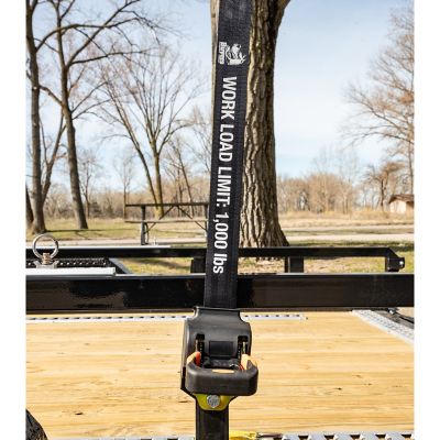 Image showing 9 th Buyers Products Spring Retracting Ratchet Tie Down with Double J-Hook