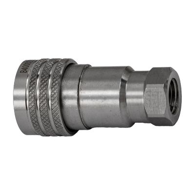 Image showing  Hydraulic Coupler, FEMALE, SST, 1/4 in. NPTF