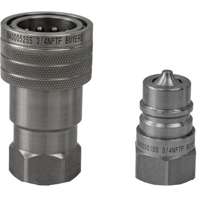 Image showing  Hydraulic Coupler Set, SST, 3/4 in. NPTF