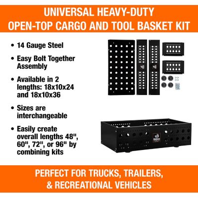 Image showing  18 x 10 x 36 in. Multi-Purpose Storage Basket Kit