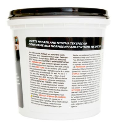 Image showing 5 th Rutland Dry Mix 211 Refractory Mortar, Masonry & Fire Brick Cement, 2.5 lb. Tub