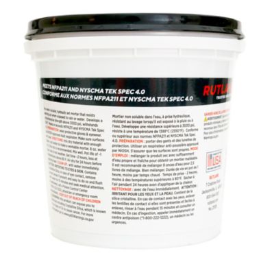 Image showing 6 th Rutland Dry Mix 211 Refractory Mortar, Masonry & Fire Brick Cement, 2.5 lb. Tub