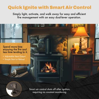 Image showing  2000 sq. ft. Small Steel Wood Stove, FF-WP-100