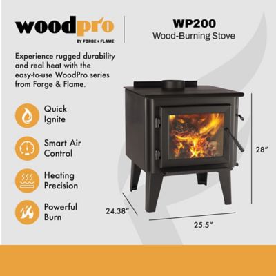 Image showing  2600 sq. ft. Medium Steel Wood Stove, FF-WP-200