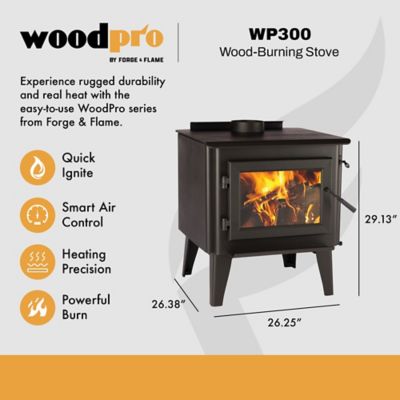 Image showing  3000 sq. ft. Large Steel Wood Stove, FF-WP-300