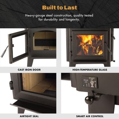 Image showing  3000 sq. ft. Large Steel Wood Stove, FF-WP-300