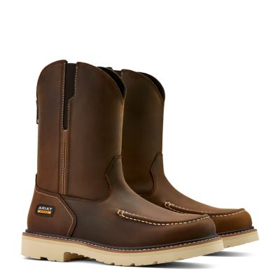 Image showing 3 th Ariat Men's Rebar Lift Pull-On Moc Toe Work Boots