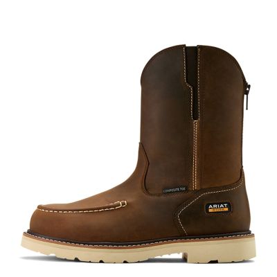 Image showing  Men's Rebar Lift Pull-on Moc Toe Composite Toe Work Boots