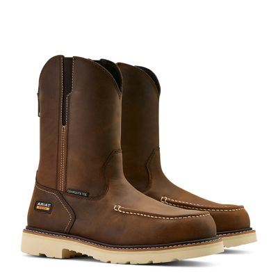 Image showing 3 th Ariat Men's Rebar Lift Pull-on Moc Toe Composite Toe Work Boots