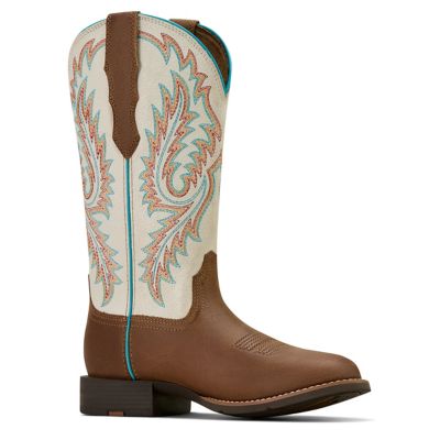 Image showing  Women's Round Up Wide Toe Stretchfit Western Boots