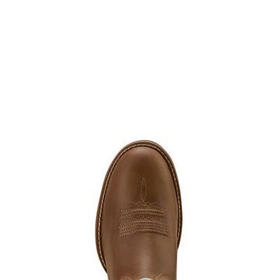 Image showing 7 th Ariat Women's Round Up Wide Toe Stretchfit Western Boots