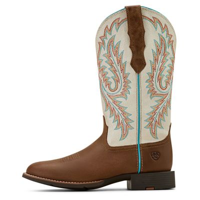 Image showing 5 th Ariat Women's Round Up Wide Toe Stretchfit Western Boots