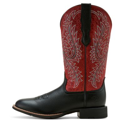 Image showing  Women's Round Up Wide Toe Stretchfit Western Boots