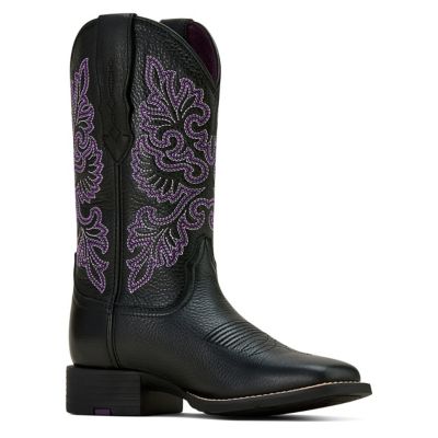 Image showing  Women's Round Up Wide Square Toe StretchFit Western Boots