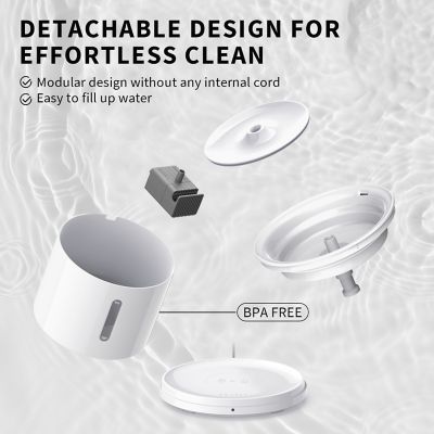 Image showing  Eversweet Solo 2 Water Fountain with Wireless Pump