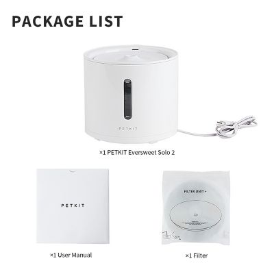 Image showing 7 th Petkit Eversweet Solo 2 Water Fountain with Wireless Pump