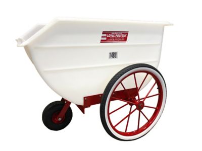 Image showing  Poly-Tuf 24 in. Wheel 14 Bu. Wide Feed Cart
