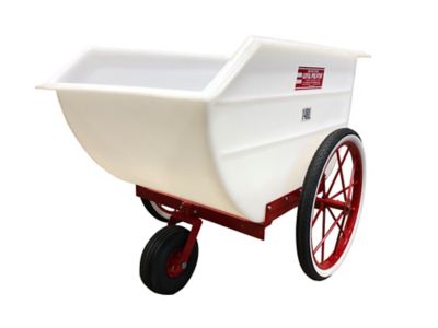 Image showing  Poly-Tuf 24 in. Wheel 14 Bu. Wide Feed Cart