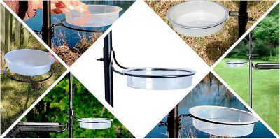 Image showing 5 th Ashman Online Premium Bird Feeding Station Bath Tray (Metal Ring is NOT Included) 3-Pack