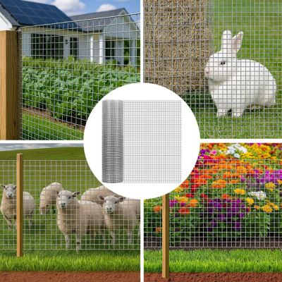 Image showing  Hardware Cloth, 1/2 in. Mesh, 19 Gauge, Hot Dip Galvanized Wire Fencing for Garden, WIREMESH3FTX100FT