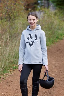 Image showing  Kids Fleece Lite II Knee Patch Riding Tight