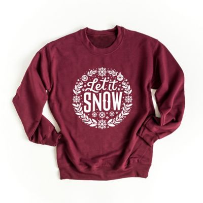 Simply Sage Market Women's Let It Snow Wreath Sweatshirt