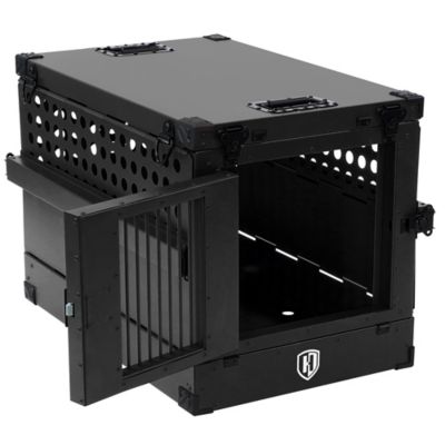 Image showing  Aluminum Collapsible Dog Crate, Medium Shadow Black