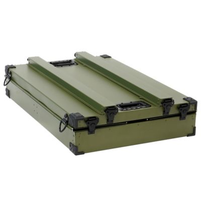 Image showing  Aluminum Collapsible Dog Crate, Large Forrest Green