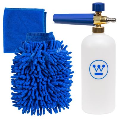 Westinghouse Auto Pressure Washer Accessory Kit, Auto Foam Cannon with Microfiber Wash Mitt and Auto Detailing Towel