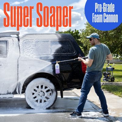 Image showing  Auto Pressure Washer Accessory Kit, Auto Foam Cannon with Microfiber Wash Mitt and Auto Detailing Towel