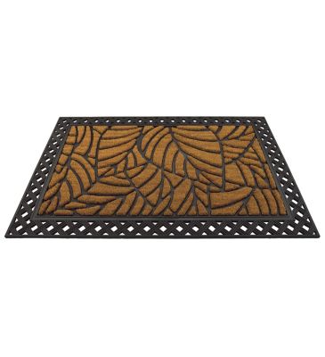 Image showing  Doormat Coir/Rubber - Leaf