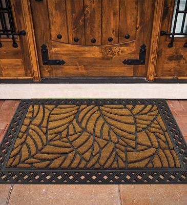Image showing  Doormat Coir/Rubber - Leaf