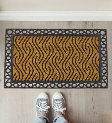 Image showing  Doormat Coir/Rubber - Waves