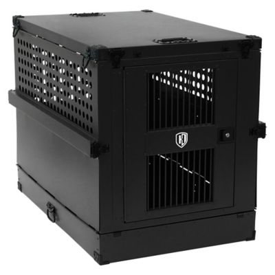 Hercules Aluminum Collapsible Dog Crate, Extra Large Shadow Black