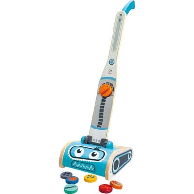 Hape Robot Vacuum Clean Up Playset - Blue Wooden Cleaning Toy