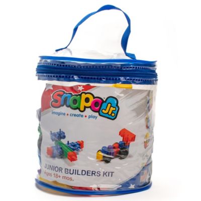 Image showing  Beginner Builder's Kit - 60 pcs - Colorful Blocks & Wheels