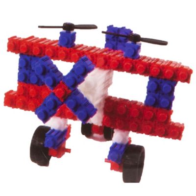 Image showing  Americana Kit - 150 pcs - Red-White-Blue Blocks & Wheels