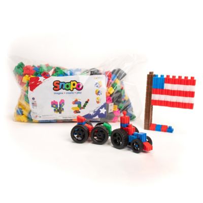 Image showing  Mega Builders Kit - 1100 pcs - Colorful Blocks & Wheels
