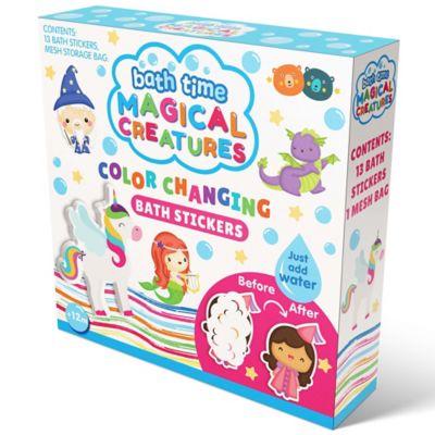 Image showing  Color Changing Bath Time Stickers - Magical Creatures