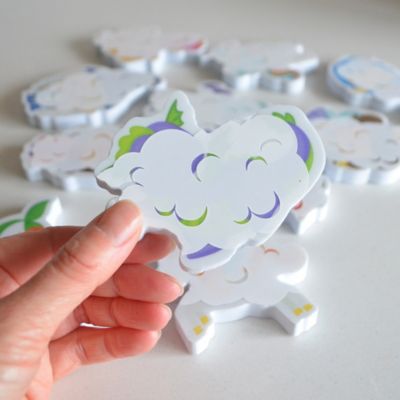 Image showing  Color Changing Bath Time Stickers - Magical Creatures