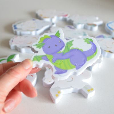 Image showing  Color Changing Bath Time Stickers - Magical Creatures