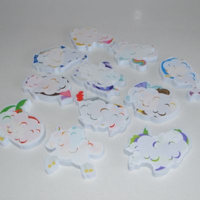 Image showing 5 th Buddy and Barney Color Changing Bath Time Stickers - Magical Creatures