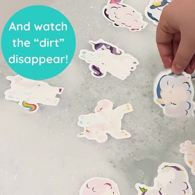 Image showing 9 th Buddy and Barney Color Changing Bath Time Stickers - Magical Creatures