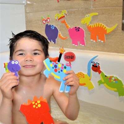 Image showing  Weird & Wonderful Dinosaurs Bath Time Stickers