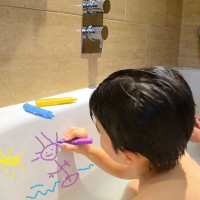 Image showing  Bath Time Washable Crayons, 8 pc.