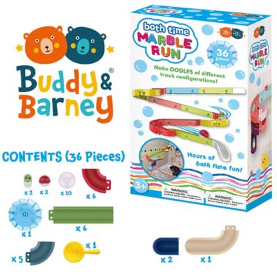 Image showing 5 th Buddy and Barney Bath Time Marble Run, 36 pc. Set
