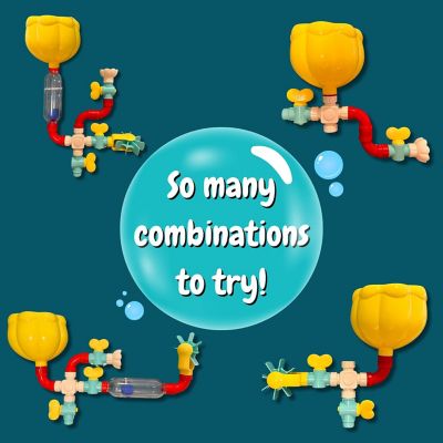 Image showing  Bath Time Waterfall - 16 pc. Water Works Pipes