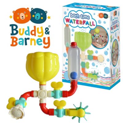Image showing 5 th Buddy and Barney Bath Time Waterfall - 16 pc. Water Works Pipes
