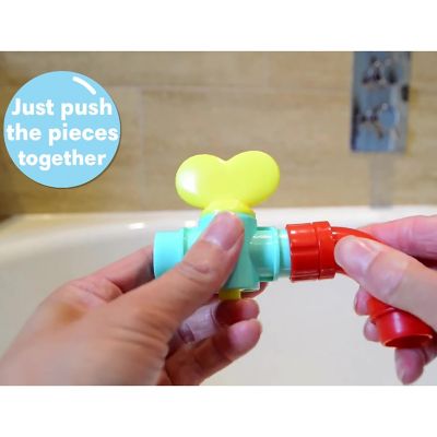 Image showing 6 th Buddy and Barney Bath Time Waterfall - 16 pc. Water Works Pipes