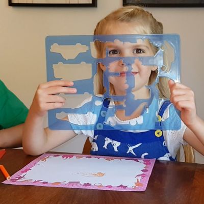 Image showing  Big Box of Stencils - Fashion, Fairies & Flowers